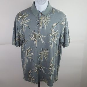 Caribbean Mens Short Sleeve Silk Island Polo Shirt